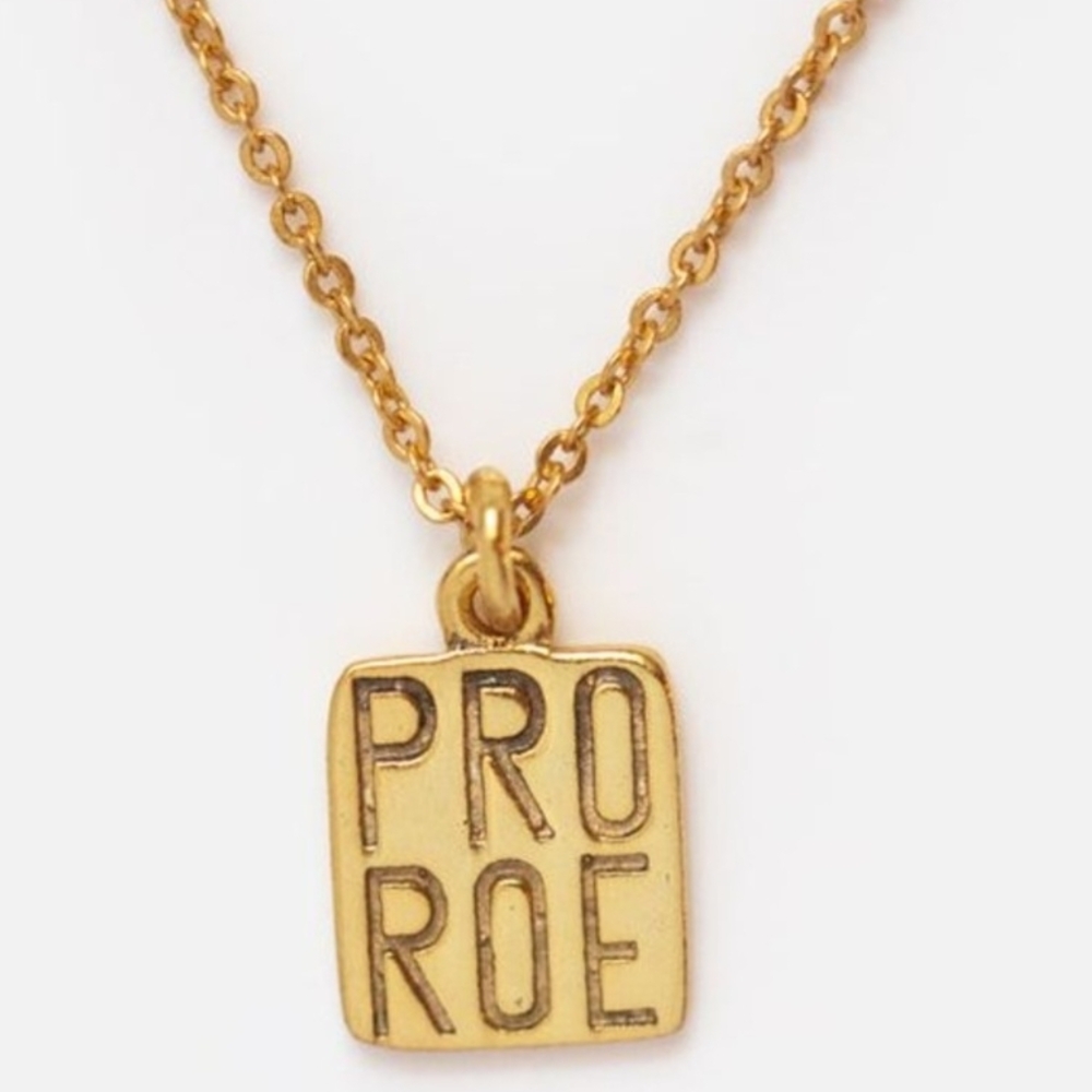 PRO ROE Gold Square Pendant
